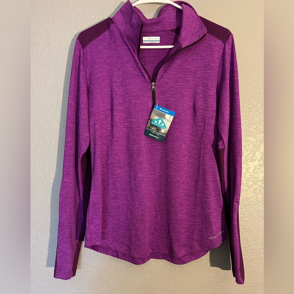 NWT Columbia Sportswear Medium Purple Long Sleeve